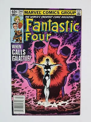 Buy Fantastic Four #244 (1982 Marvel Comics) First Frankie Raye Nova ~ Galactus ~ VF • 19.75£