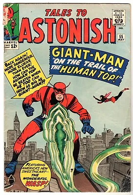 Buy Tales To Astonish #55 Featuring Giant Man & The Wasp, Very Good Condition • 31.62£