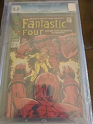 Buy Fantastic Four #81 CGC 8.0 • 128.68£