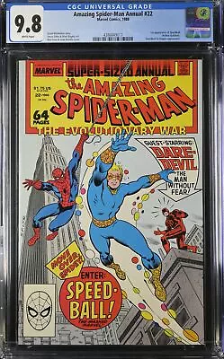 Buy Amazing Spider-Man Annual #22 - Marvel Comics 1988 CGC 9.8 1st Appearance Of Spe • 101.99£
