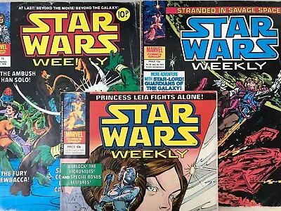 Buy 3 X Marvel Comics Star Wars Weekly 1978 & 1979 Nos 15, 70, 83 • 9.99£