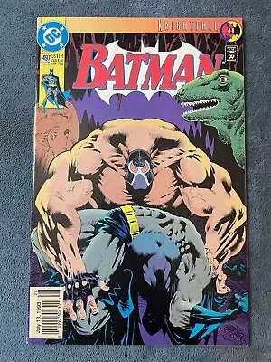 Buy Batman #497 Newsstand DC Comic Book 1993 Iconic Bane Back Break Cover VF+ • 14.96£