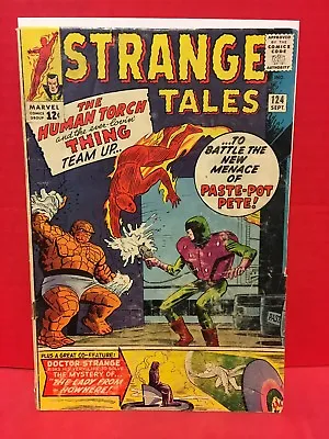Buy Marvel Strange Tales #124 Comic Torch Paste-Pot Pete Thing Dr Strange Stan Lee • 22.39£