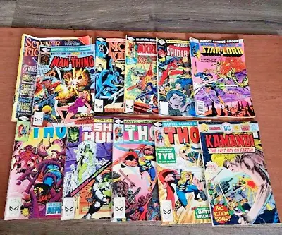 Buy LOT OF 10 MIXED COMICS  9 Marvel & 1 DC Comics  1975 - 1981 All Bronze Age • 17.99£
