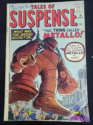 Buy Tales Of Suspense #16 Atlas Comics 1961 CGC Jack Kirby Cover! • 197.65£