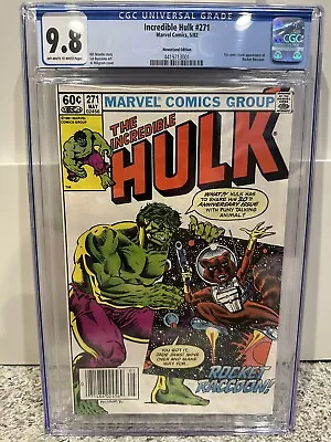 Buy Incredible Hulk #271 Newsstand Variant CGC 9.8 1st Rocket Raccoon • 1,154.29£