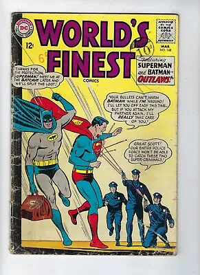 Buy World's Finest # 148 DC Comics - Silver Age Bob Kane Writer Mar 1965 • 6.95£