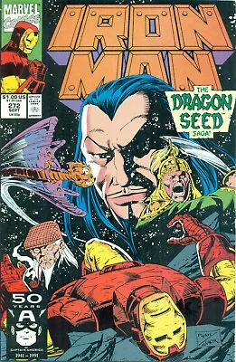 Buy Iron Man #272 Byrne Ryan Tony Stark Mandarin Fin Fang Foom Dragon Seed Saga 1991 • 3.15£