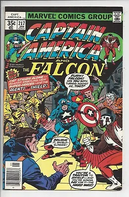 Buy Captain America #217 VF (8.0) 1977 -1st Appearance Of Marvel Man - Quasar • 79.06£