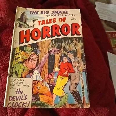 Buy TALES OF HORROR #3 Golden Age THE DEVILS CLOCK! 1952 Pre-code Suspense Stories • 168.83£