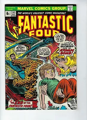 Buy FANTASTIC FOUR # 141 (The END Of The FANTASTIC FOUR? Dec 1973) FN+ • 8.95£