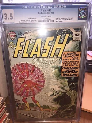 Buy Flash 110 CGC 3.5 First Kid Flash Wally West N  Weather Wizard Mark Mardon • 552.07£