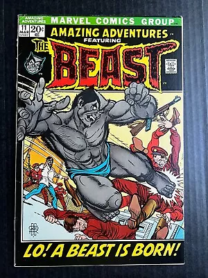 Buy AMAZING ADVENTURES #11 March 1972 Key Issue 1st Appearance Of BEAST In Grey • 191.09£