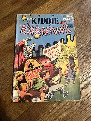 Buy Kiddie Carnival # 1 Karnival Golden Age Funny 1952 Toyland Fairy Tales 100 Pages • 47.96£