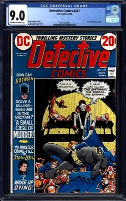 Buy Detective Comics #427 - DC 1972 Bronze Age Age Issue - CGC VF/NM 9.0 • 92.49£