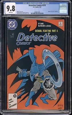 Buy Batman Detective Comics #578 CGC 9.8 NM/MT Key Year 2|McFarlane 1987 DC Comics • 157.66£