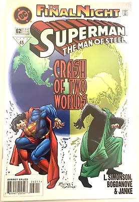 Buy Superman The Man Of Steel. # 62. November 1996. Jon Boganove-cover. Nm+ 9.6 • 2.99£