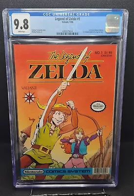 Buy Legend Of Zelda #1 1st Print Valiant Comics / Nintendo White Pages 1990 CGC 9.8  • 1,599.03£