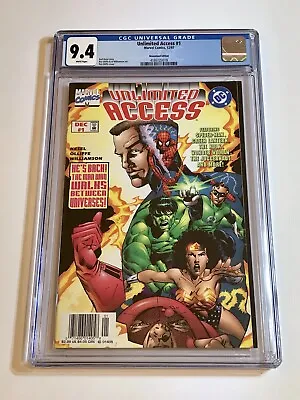 Buy 1997 Dc Marvel Crossover Unlimited Access #1 Rare Newsstand Census Pop 1 Cgc 9.4 • 52.20£