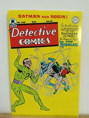 Buy Detective Comics #140 Facsimile 1st Riddler NM 2023 Reprint GREAT Newsprint Book • 4.04£
