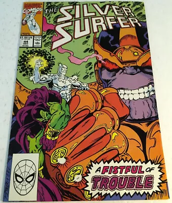 Buy The Silver Surfer 44 Dec 1990 Thanos' Infinity Gauntlet Marvel Comics Fistfull • 20.15£
