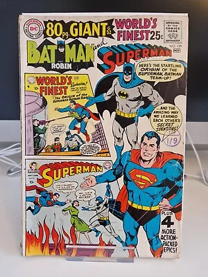 Buy World's Finest #179 DC 1968 Giant 80 Pages Batman And Superman  • 15£