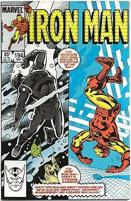 Buy Iron Man #194 (1985) Vintage Key Comic 1st Cameo Of Scourge, Death Of Enforcer • 11.19£