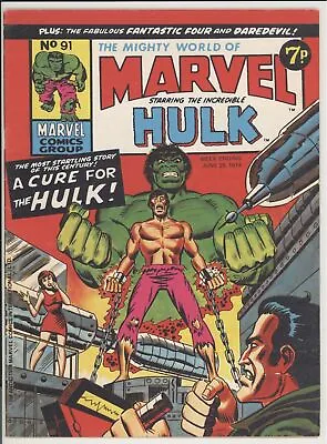 Buy Mighty World Of Marvel #91 - 7 Pence Issue - Hulk - Daredevil - Fantastic Four • 9.48£