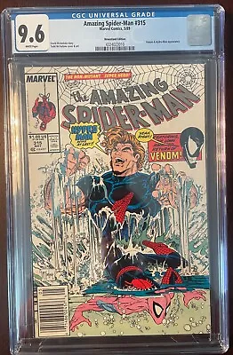 Buy Amazing Spider-man #315 - Newsstand - Cgc 9.6 White Pages   First Venom Cover • 117.48£
