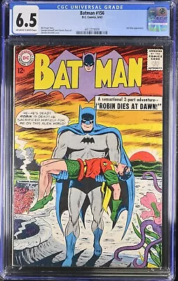 Buy 1963 Batman 156 CGC 6.5 Robin Dies At Dawn. Ant-Man Appearance • 479.70£