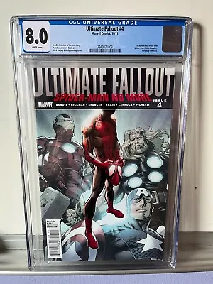 Buy Ultimate Fallout #4 (2011 Marvel) CGC 8.0 First Appearance Miles Morales  • 506.69£