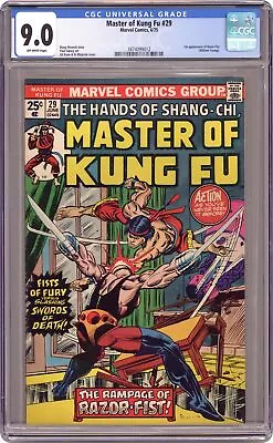 Buy Master Of Kung Fu #29 CGC 9.0 1975 3874099012 • 181.84£