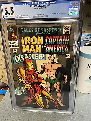 Buy Tales Of Suspense #79 CGC 5.5 1st App Cosmic Cube.DISASTER! *The RED SKULL LIVES • 197.57£