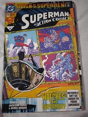 Buy Action Comics # 689 Comic Book. Superman Resurrected, 1st Black Costume  • 2£