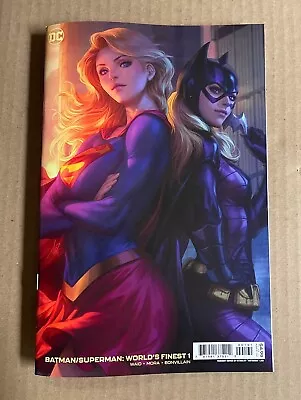 Buy Batman Superman Worlds Finest #1 Artgerm Variant Dc (2022) Batgirl Supergirl • 4.81£