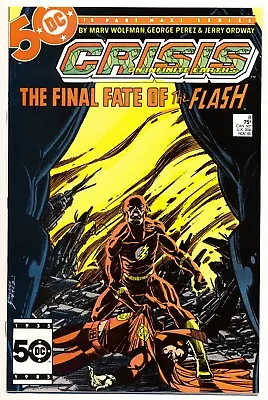 Buy CRISIS ON INFINITE EARTHS #8 VF, Death Of Flash, George Perez DC Comics 1985 • 15.81£