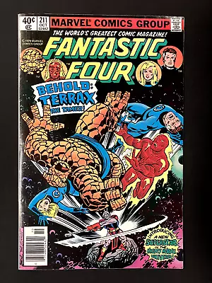 Buy Fantastic Four #211 (1st Series) Marvel Oct 1979 1st Appear Terrax The Tamer • 15.81£