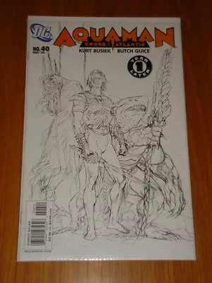 Buy Aquaman Sword Of Atlantis #40 Variant Edition Sketch Cover Dc Comics 2006 • 3.99£