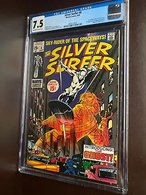 Buy Silver Surfer #8  (1969) / CGC 7.5 / 1st Appearance Of Flying Dutchman (Ghost) • 125.71£