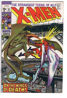 Buy X-men #61 (1969) - Grade 5.0 - Sauron And Karl Lykos - Roy Thomas Script! • 71.96£