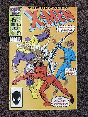 Buy UNCANNY X-MEN #215 (Marvel, 1987) 1st Stonewall, Super Sabre & Crimson Commando • 7.96£