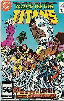 Buy Tales Of The Teen Titans #58 1985 1st VFINE 7.5 Crisis On Infinite Earths Tie-in • 3.50£