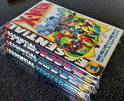 Buy Marvel Comics Essential X-Men Vol. 1  + Wolverine Vol. 1 & 2 TPB Bundle Job Lot  • 25£