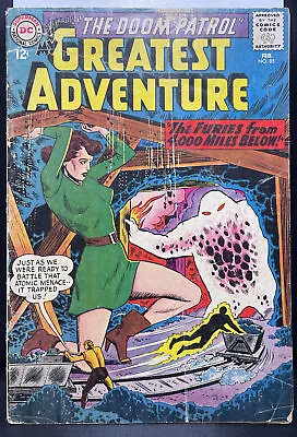 Buy My Greatest Adventure #85 February 1964 DC Comics Toth-a Doom Patrol Story • 11.86£