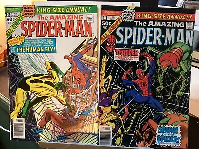 Buy Amazing Spider-man Annual #10 + 11  Marvel 1976-77 Human Fly • 15.98£