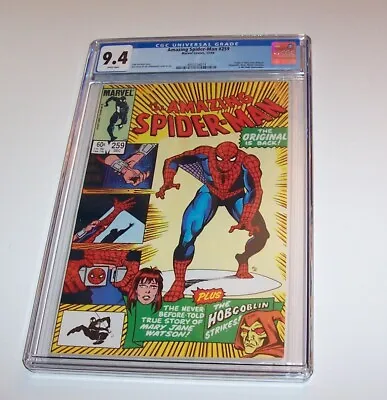 Buy Amazing Spiderman #259 - Marvel 1984 Copper Age - CGC NM 9.4 - Original Costume • 60.32£