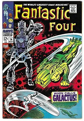 Buy FANTASTIC FOUR #74 VF+ 8.5 High Grade Classic Kirby Cover Silver Surfer GALACTUS • 138.36£