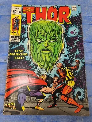 Buy Marvel Comic 1969 Thor 164 2nd Cameo Appearance Him Adam Warlock Sleeper Key  • 48.26£