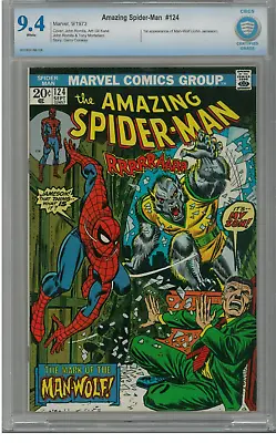 Buy Amazing Spider-Man 124 (1973) - CBCS 9.4 (NM) (1st Appearance Of Man-Wolf) • 633.44£