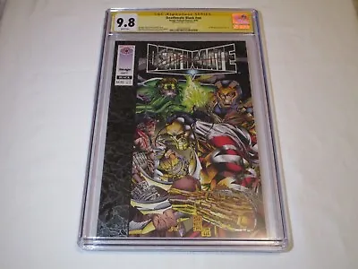 Buy CGC SS 9.8 Image Valiant Comics Deathmate Black Signed By Jim Lee Scratched Slab • 200.09£